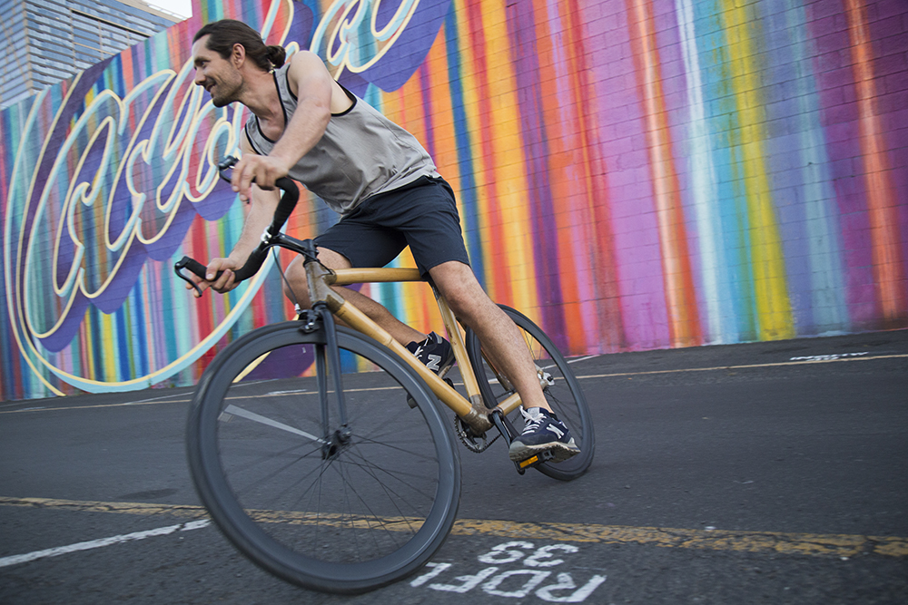 Aloha mural bamboo bike